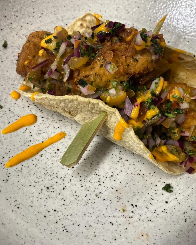 Summer Menu 2025! Crispy Haddock Tacos, Soft Tortilla, Pico De Gallo, Sriracha Mayo

#summermenu #summer #alacarte #fish #pescatarian #fishdish #tacos #haddock #lightfood #restaurant #delicious #foodieofinstagram #chefslife #hotel #foodporn #foodlover #tasty #elterwater #secretescapes #booking #tablebooking #local #ambleside #wheelwrightscottages
